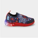 Tênis homem aranha infantil menino luz led bibi Marvel Spider Man flexivel Cor:Azul MarinhoTamanho:28