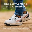 Tênis Infantil Baby Calce Fácil Branco, Confortável Para Escola e Passeios - Envio Rapido