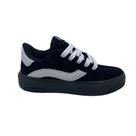 Tênis Infantil Batatinha Preto e Branco 2011 Camurça Menino - Preto 33