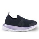 Tênis infantil bibi flash azul marinho com lilás