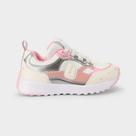 Tênis Infantil Bibi Jogging Branco com Rosa