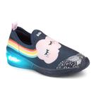 Tênis infantil bibi luz led colorido space wave feminino nuvem