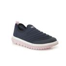 Tênis Infantil Bibi Roller 2.0 Slip On Marinho com Rosa para Escola