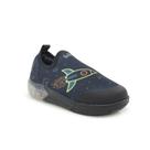 Tênis Infantil Bibi Space Estampado Slip On Marinho com Luz de Led