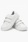Tênis Infantil Casual Branco com Duplo tiras autocolantes Tênis Infantil Casual Branco com Duplo tiras autocolantes