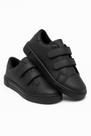 Tênis Infantil Casual Preto com Duplo tiras autocolantes Tênis Infantil Casual Preto com Duplo tiras autocolantes