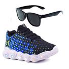 Tenis Infantil De Led Meninos Calce Facil Desenhos Luzinha LIGHT + Oculos