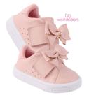 Tênis Infantil Feminino Bebê Rosa Nude Docinho WorldColors