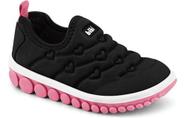 Tênis Infantil Feminino Bibi Roller 2.0 Preto Flamingo - Tênis Infantil Feminino Bibi Roller 2.0 Preto Flamingo -