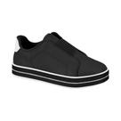 Tênis Infantil Feminino Elástico Preto Branco Molekinha 2520.339