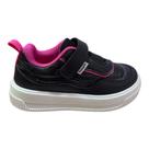 Tênis Infantil Feminino Pampili Up Comfy Preto e Pink