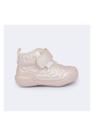 Tênis Infantil Feminino Pampili Yuyu Comfy Cintilante Nude