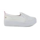 Tênis Infantil Feminino Pink Cats Slip On Rives Branco V4140 Tênis Infantil Feminino Pink Cats Slip On Rives Branco V4140