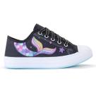 Tênis Infantil Feminino Sereia Menina Cano Baixo Casual