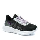 Tênis Infantil Freedom Kids 445 Preto Prata Lavanda