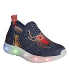 Tenis infantil kidy flex light aranha marinho/vermelho