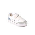 Tenis Infantil Klin 259044000 - BRANCO / AZUL / MEL - 18