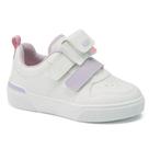 Tênis Infantil Klin Sky 317 Branco/Lavanda/Rosa Doce