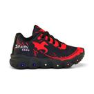 tenis infantil led Candy Preto/Vermelho