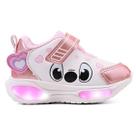 Tênis Infantil Led Feminino Stitch Minipé Luzinha Menina Casual