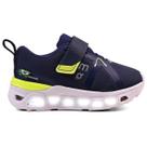Tênis Infantil LED Masculino Runner Esportivo tiras autocolantes Passeio Minipé