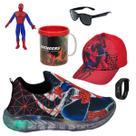 Tênis Infantil Led Slip On Personagem/Super Heróis +Óculos+Relógio+Boné+Boneco+Caneca Tênis Infantil Led Slip On Personagem/Super Heróis +Óculos+Relógio+Boné+Boneco+Caneca