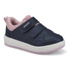 Tênis Infantil Masculino Calce-Fácil Casual Fecho Duplo Sola Bicolor 21545 Pequito