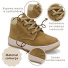 Tênis Infantil Masculino Cano Alto Camurça Confortável Antiderrapante 64200 Pequito