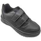 Tênis Infantil Masculino Escolar Todo Preto c/ Tiras KidStar