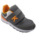Tênis Infantil Masculino KidStar Grafite Escolar sem Cadarço