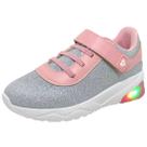 Tenis Infantil Menina Brilhante Luz Led Moderno Molekinha