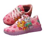 Tênis Infantil Menina Com Luzinha Patrulha LED