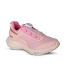 Tênis Infantil Menina Kidy K-360 Disc Super Leve Nude/Ouro -