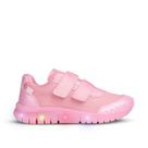 Tênis Infantil Menina Kidy Light Fun Led Rosa Pisca-Pisca e tiras autocolantes Duplo -