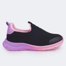 Tênis Infantil Menina Mini Soft Calce Fácil Preto Pampili