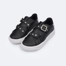 Tênis Infantil Menina Pom Pom Rocker Preto Pampili