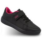 Tênis Infantil Menina sem Cadarço Preto Klin College 323030 Cor:323030 PRETO/PINKTamanho:33