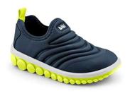 Tênis Infantil Menino Bibi Roller 2.0 Naval Amarelo Flúor -