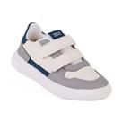Tênis Infantil Menino Klin Capri Mini Branco/Cinza/Petroleo Tamanho:24