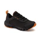 Tenis Infantil Menino Klin Mini Jump Preto/Laranja