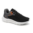 Tênis Infantil Menino Klin New Sport Kids na cor Preto/Grafite/Laranja Tamanho:30