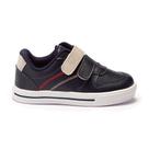 Tênis Infantil Menino Pequito Calce Fácil Confortável Antiderrapante Tira Autocolante Solado Bicolor Casual Escolar Desing Esportivo Passeios