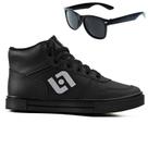 Tenis Infantil Meninos Botinha Cano Alto Escolar Casual Basico + Oculos