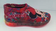 Tênis Infantil Minnie Slip-On com LED