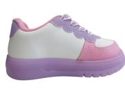 Tênis Infantil Molekinha Branco/Lilas Com Led 2742203