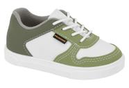 Tenis Infantil Molekinho Menino Estiloso Cadarço Kids Branco Cores
