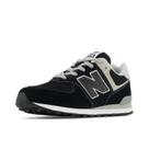 Tênis Infantil New Balance 574 V1 70s Racing Preto e Branco