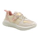 Tênis Infantil Ortofino Feminino Areia/Coral