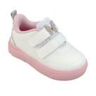 Tênis Infantil Pampili Yumi Fecho tiras autocolantes Branco/Rosa Tamanho:27Cor:Igual da foto