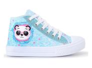 Tênis Infantil Panda Feminino Botinha Glitter Menina
